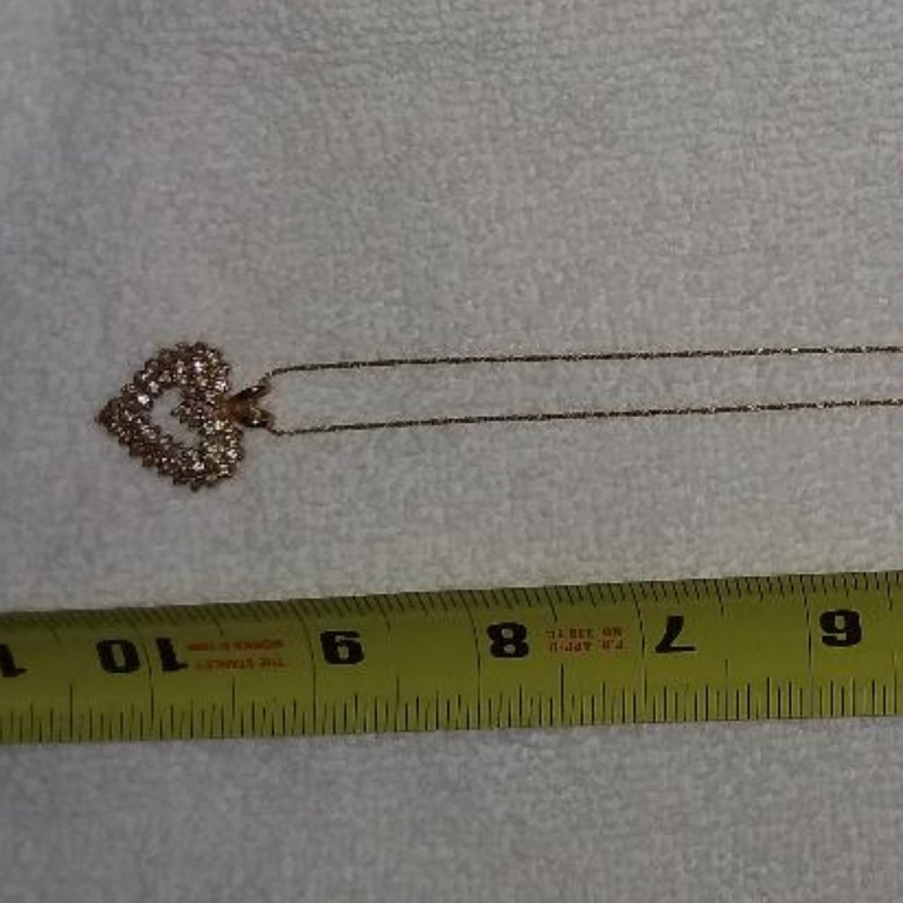925 Vintage Heart Pendant Necklace / 925 Italy on Piece